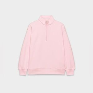 Aritzia Cozy Sweatfleece Boyfriend 1/2 Zip - Villa Pink